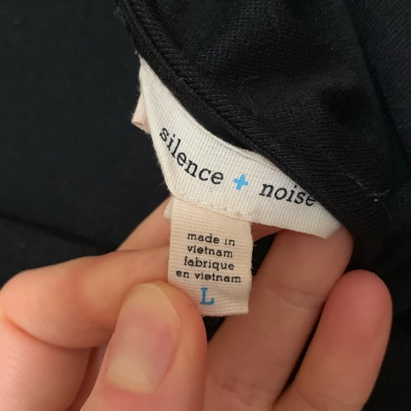 Black Long Sleeved Dress with Gold Studs size L - Picture 6 of 7